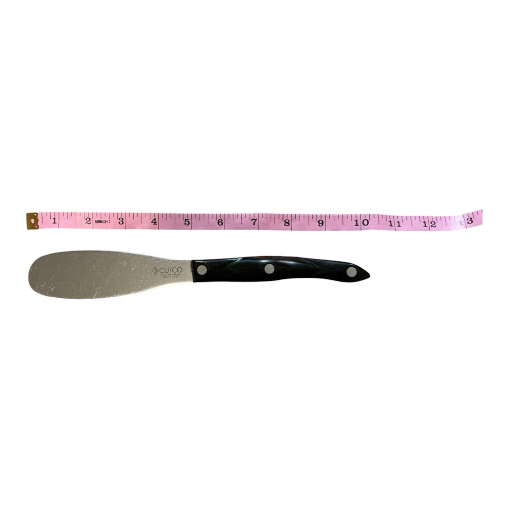Cutco Spatula Spreader 1768 Knife Dark Brown Swirl Handle 10" Serrated - Picture 5 of 5